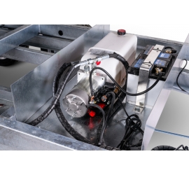 Przyczepa NIEWIADÓW Kiper 3018A3 EP z najazdami stalowymi