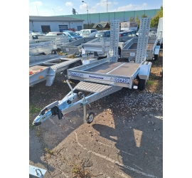 Przyczepka do przewozu mikrokoparki NIEWIADÓW K2513HL z najazdami