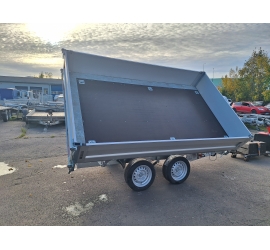Przyczepka NIEWIADÓW Kiper 3018A3 EP z burtami aluminiowymi i najazdami stalowymi
